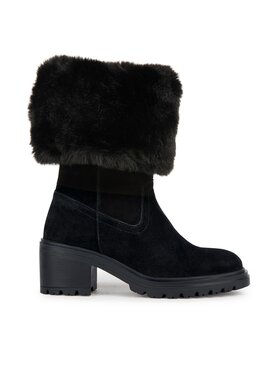 Geox Geox Polokozačky D Damiana D36QCA 022BH C9999 Černá