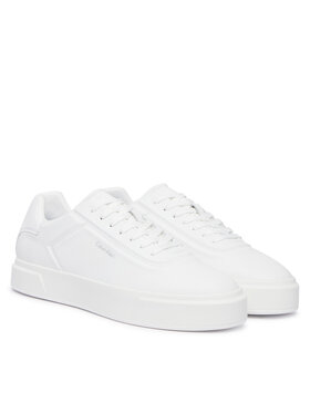 Calvin Klein Calvin Klein Sneakersy Basket Cups Oxf Lup Hf Lth YM0YM01452 Bílá