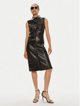 Φόρεμα από απομίμηση δέρματος Calvin Klein Jeans φωτογραφία