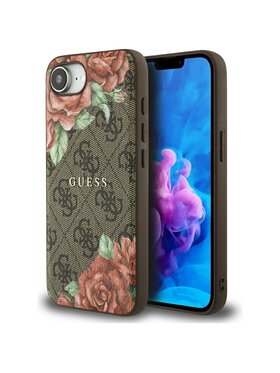 Guess Guess Etui na telefon iPhone 16e Brązowy