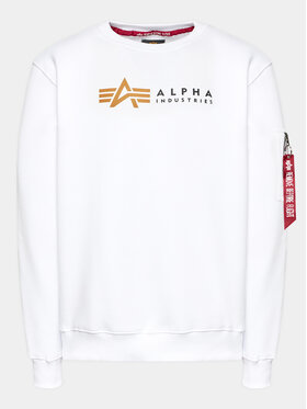 Alpha Industries Alpha Industries Bluză Label 118312 Alb Regular Fit