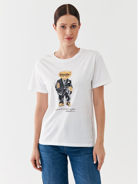 Polo Ralph Lauren Polo Ralph Lauren T-krekls 211905681001 Balts Regular Fit