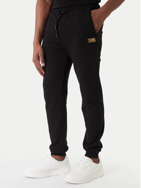 KARL LAGERFELD KARL LAGERFELD Pantaloni trening 705782 561917 Negru Regular Fit