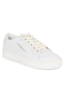 Calvin Klein Jeans Calvin Klein Jeans Sneakersy Classic Cupsole Laceup Lth Wn YW0YW01269 Bílá