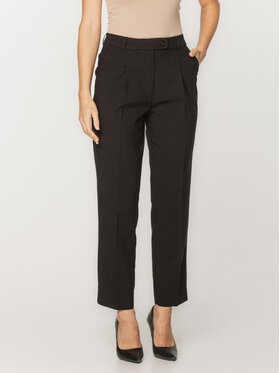 Willsoor Willsoor Spodnie damskie 67842 Czarny Straight Leg