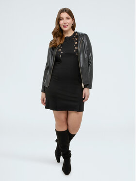 Fiorella Rubino Fiorella Rubino Kurtka z imitacji skóry R309T001282N033 Czarny Regular Fit