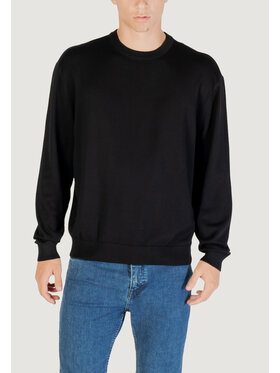 Armani Exchange Armani Exchange Sweter PULLOVER Czarny Over Fit