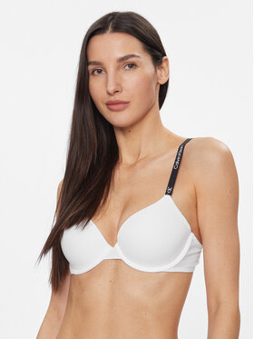 Calvin Klein Underwear Calvin Klein Underwear Сутиен с банели Lightly Lined Demi 000QF7219E Бял