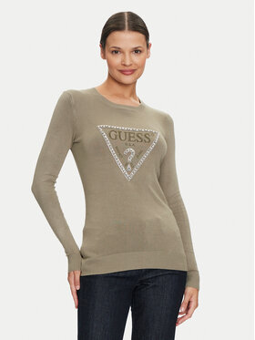 Guess Guess Svetr W4YR31 Z2NQ2 Zelená Slim Fit