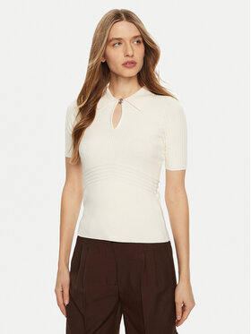 Guess Guess Sweter W5RR10 Z2Y72 Écru Regular Fit