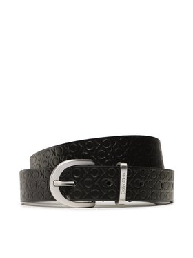 Calvin Klein Calvin Klein Damengürtel Ck Must Mtl Lp Rnd Blt 25Mm Emb K60K610977 Schwarz