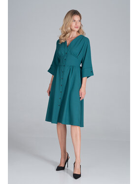 FIGL FIGL Sukienka M843 Zielony Regular Fit