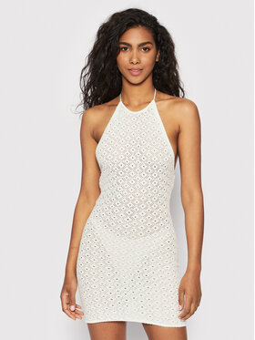 Glamorous Glamorous Ljetna haljina AN4217 Bijela Slim Fit