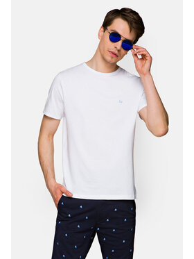 Lancerto Lancerto T-Shirt Daniel TS124121000026 Biały Regular Fit