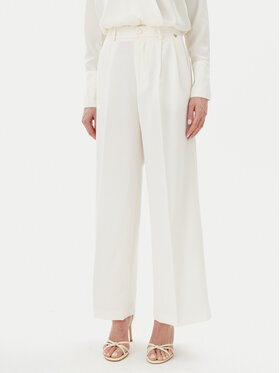 Rinascimento Rinascimento Palazzo kalhoty CFC0123671003 Écru Regular Fit