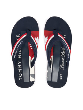 Tommy Hilfiger Tommy Hilfiger Infradito Patch Hilfiger Beach Sandal FM0FM05903 Blu scuro