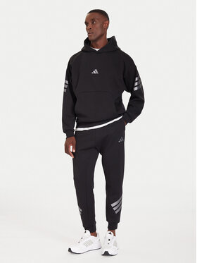 adidas adidas Παντελόνι φόρμας Future Icons 3-Stripes JX1958 Μαύρο Regular Fit