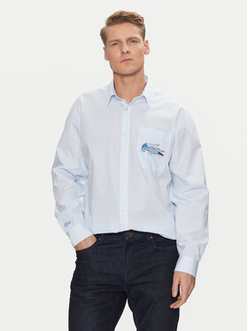 Lacoste Lacoste Koszula CH4548 Błękitny Relaxed Fit
