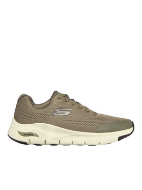 Skechers Skechers Sneakersy 232040-OLV Zielony ciemny