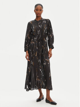 Munthe Munthe Рокля тип риза Portland 252132625220 Черен Regular Fit