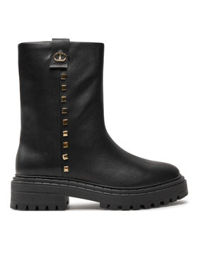 TWINSET TWINSET Μποτάκια Biker 242TCP074 Μαύρο