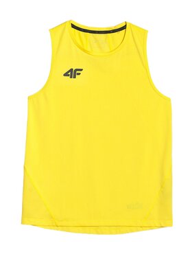 4F 4F Koszulka techniczna NOS Żółty Regular Fit