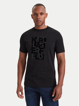 KARL LAGERFELD KARL LAGERFELD Tričko 755042 564235 Čierna Regular Fit