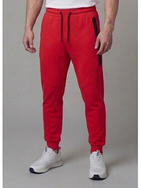 PITBULL PITBULL Spodnie dresowe ADCC DOGWOOD POCKET Czerwony Regular Fit