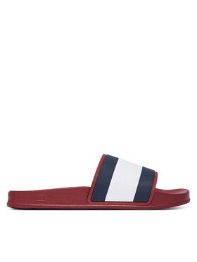 Tommy Hilfiger Tommy Hilfiger Iešļūcenes Core Hilfiger Flag Pool Slide FM0FM05798 Sarkans