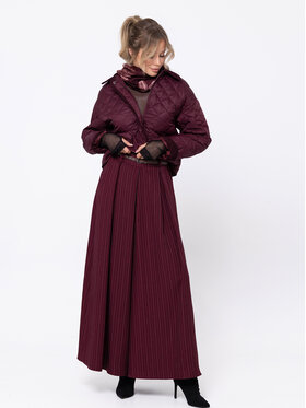 Miss LK Miss LK Spodnie materiałowe MISSLKS Bordowy Wide Leg