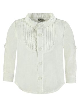 Kanz Kanz Koszula 1712923-1000 Biały Basic Fit