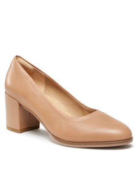 Clarks Clarks Туфлі Freva 55 Court 261709634 Бежевий