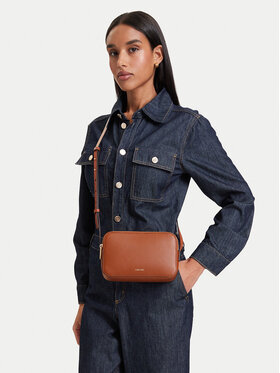 Calvin Klein Calvin Klein Handtasche Foil Logo Elongated Camera Bag LV04F3276G Braun
