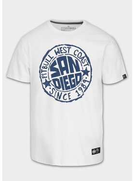 PITBULL PITBULL T-Shirt Koszulka męska SAN DIEGO SUN S Biały Regular Fit