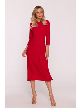Stylove Stylove Sukienka elegancka s425 Czerwony A-Line Fit