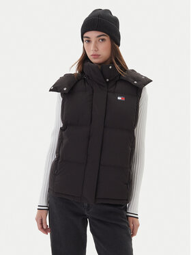 Tommy Jeans Tommy Jeans Bezrękawnik Tjw Alaska Grid Down Vest DW0DW21627 Czarny Regular Fit