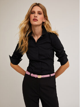 Motivi Motivi Camicia 5326Q800737N033 Nero Regular Fit