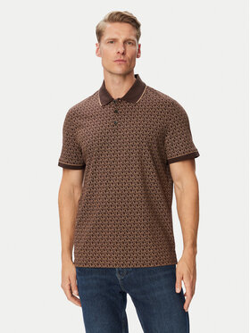 MICHAEL Michael Kors MICHAEL Michael Kors Polo marškinėliai CS650V848T Tamsiai ruda Regular Fit