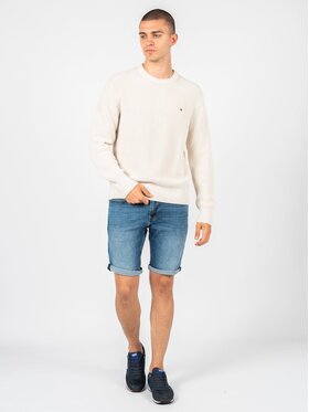 Tommy Hilfiger Tommy Hilfiger Svetr MW0MW21303 Écru Regular Fit