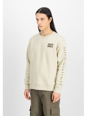 Alpha Industries Alpha Industries Bluza Camo Sleeve Sweatshirt Beżowy Regular Fit