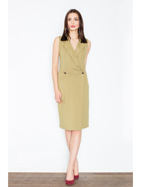 FIGL FIGL Φόρεμα M443 Χακί Regular Fit