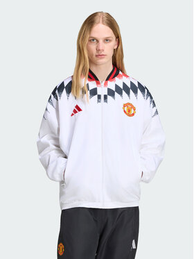 adidas adidas Kurtka wielofunkcyjna Manchester United Stadium Biały Regular Fit