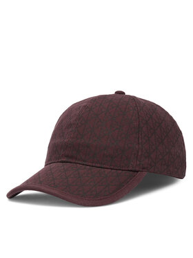 Calvin Klein Calvin Klein Cap Emblem Print W Leather Patch Cap LV04F5036G Dunkelrot