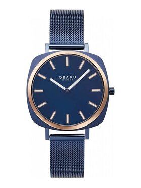 Obaku Obaku Zegarek V296LXSLML Niebieski