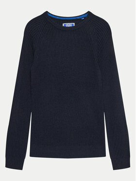 Jack&Jones Junior Jack&Jones Junior Пуловер 12258886 Тъмносин Relaxed Fit