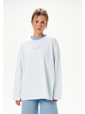 Mirons Mirons Longsleeve Print Niebieski jasny Regular Fit