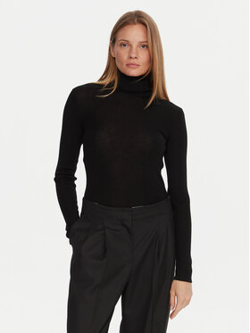 JOOP! JOOP! Bluză cu gât 58 254KN58Kalis 30049422 Negru Slim Fit