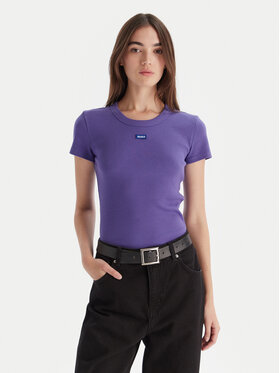 HUGO HUGO T-shirt Easy 50523924 Viola Slim Fit