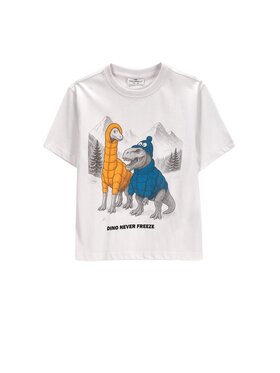 Coccodrillo Coccodrillo T-Shirt ZC6143202WBK-001 Biały Regular Fit