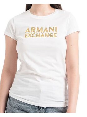 Armani Exchange Armani Exchange T-shirt 6RYT07 YJ8QZ 1000 Bianco Regular Fit